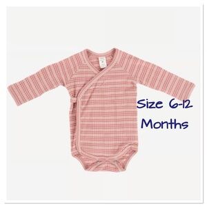 Kate Quinn Kimono Bodysuit (Rose Stripe) - Size 6-12 Months